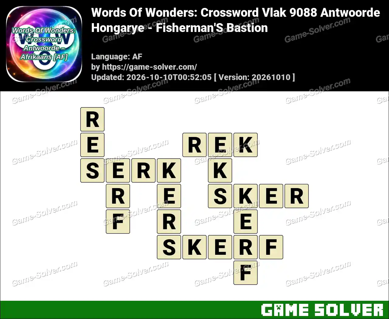 Words Of Wonders: Crossword Vlak 9088 Antwoorde – Hongarye – Fisherman’S Bastion